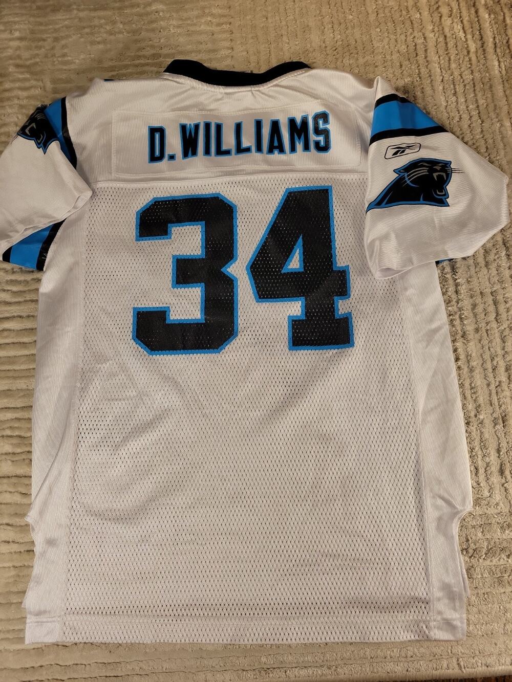 Reebok DeAngelo Williams Carolina Panthers Jersey Youth Large Football Boys kids